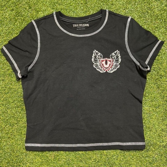 True Religion Tops - True‎ Religion Winged Logo Tee (Small)
